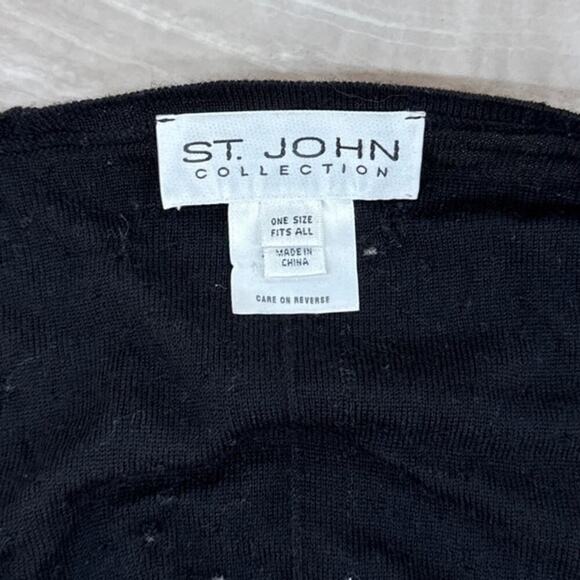 St. John Collection Butterfly Wing Open Cardigan 100% Wool One Size Fits All - Picture 3 of 10